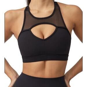 Buffbunny Onyx Black Ambrosia Sports Bra Medium Athleisure Gym Med High Support